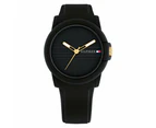 Tommy Hilfiger Silicone Black Dial Women's Watch - 1782688