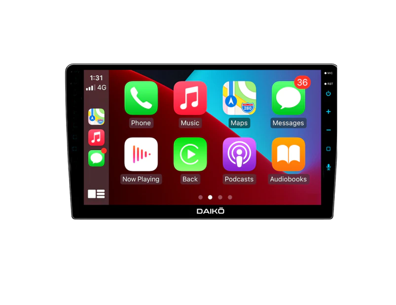 Carplay Car stereo Android Auto 9 inch Touch Screen GPS WiFi 2+32GB Memory - DAIKO X 4-Core 2GB RAM + 32GB
