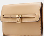 Michael Kors Hamilton Legacy Small Flap Card Case - Beige