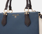 Michael Kors Marilyn Medium Satchel Bag - Navy/Multi