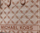 Michael Kors Gigi Large Empire Logo Grab Tote Bag - Natural/Luggage