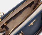 Michael Kors Marilyn Medium Satchel Bag - Navy/Multi