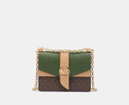 Michael Kors Greenwich Small Convertible Crossbody Bag - Amazon Green/Multi