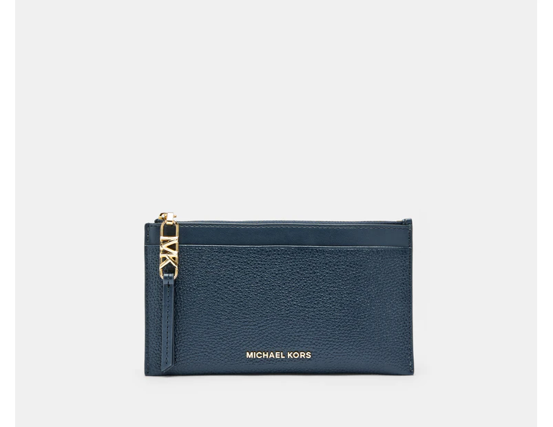 Michael Kors Empire Large Zip Card Case - Navy