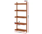 Artiss Bookshelf Floating Shelf  CAPIZ Oak