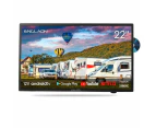 ENGLAON 22'' Full HD Smart 12V TV With Built-in DVD Player & Chromecast & Bluetooth Android 11