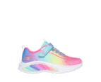 Skechers Girls' Rainbow Cruisers Light-Up Sneakers - Turquoise/Multi