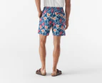 Tommy Hilfiger Men's Drawstring Print Shorts / Swim Shorts - Greek Isle Blue