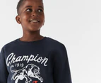 Champion Youth Unisex Sports Graphic Print Crew Sweatshirt