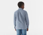 Tommy Hilfiger Youth Boys' Long Sleeve Plaid Shirt - Jefferson Plaid/Wells