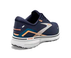 Brooks Men's Ghost 15 Wide Fit Running Shoes - Peacoat/Blue/Orange Pop