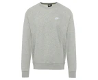 Nike Sportswear Men's Club French Terry Crew Sweatshirt  - Dark Grey Heather