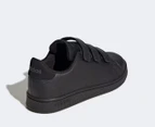 Adidas Kid's Advantage Court Lifestyle Hook & Loop Sneakers - Core Black/Grey Six