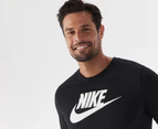 Nike Sportswear Men's Icon Futura Long Sleeve Tee / T-Shirt / Tshirt - Black