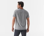 Nike Men's Jordan Air Stretch Short Sleeve Tee / T-Shirt / Tshirt - Carbon Heather/White