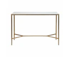Chloe Stone Console Table - Large Antique Gold