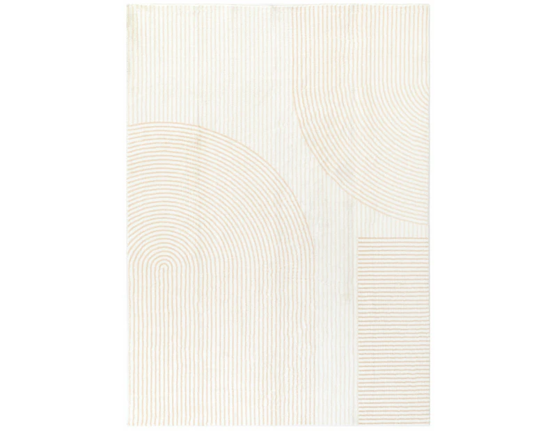 Astrid Arches Cream Machine Washable Rug - 160x230cm