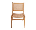 Breeze Djawa Solid Teak and Natural Cane Chair