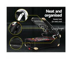 1375pcs Portable Tool Kit Trolley Comprehensive Repair Hand Tools Set Organiser Box With Wheels And Locks 50x37x10cm