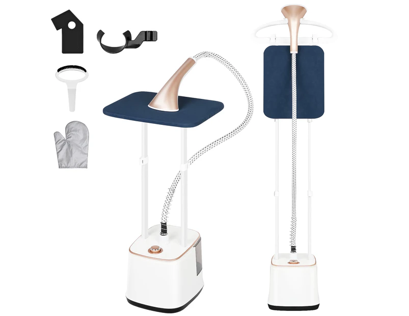 YOPOWER Standing Steamer with Garment Hanger, 2.7L Water Tank Clothes Steamer, Professional Garment Steamer with Adjustable Pole