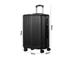 Mazam 28" Luggage Suitcase Trolley Set Travel TSA Lock Storage ABS Case Black