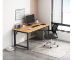 Oak 120cm Wooden Workstation Office Computer Desk Study Table Home