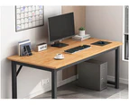 Oak 120cm Wooden Workstation Office Computer Desk Study Table Home