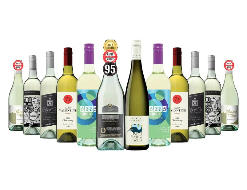Autumn Clearance White Wine Mixed - 12 Bottles including wines from Silver Medal