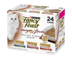 Fancy Feast Gravy Lovers Poultry & Beef Wet Cat Food 24x85g