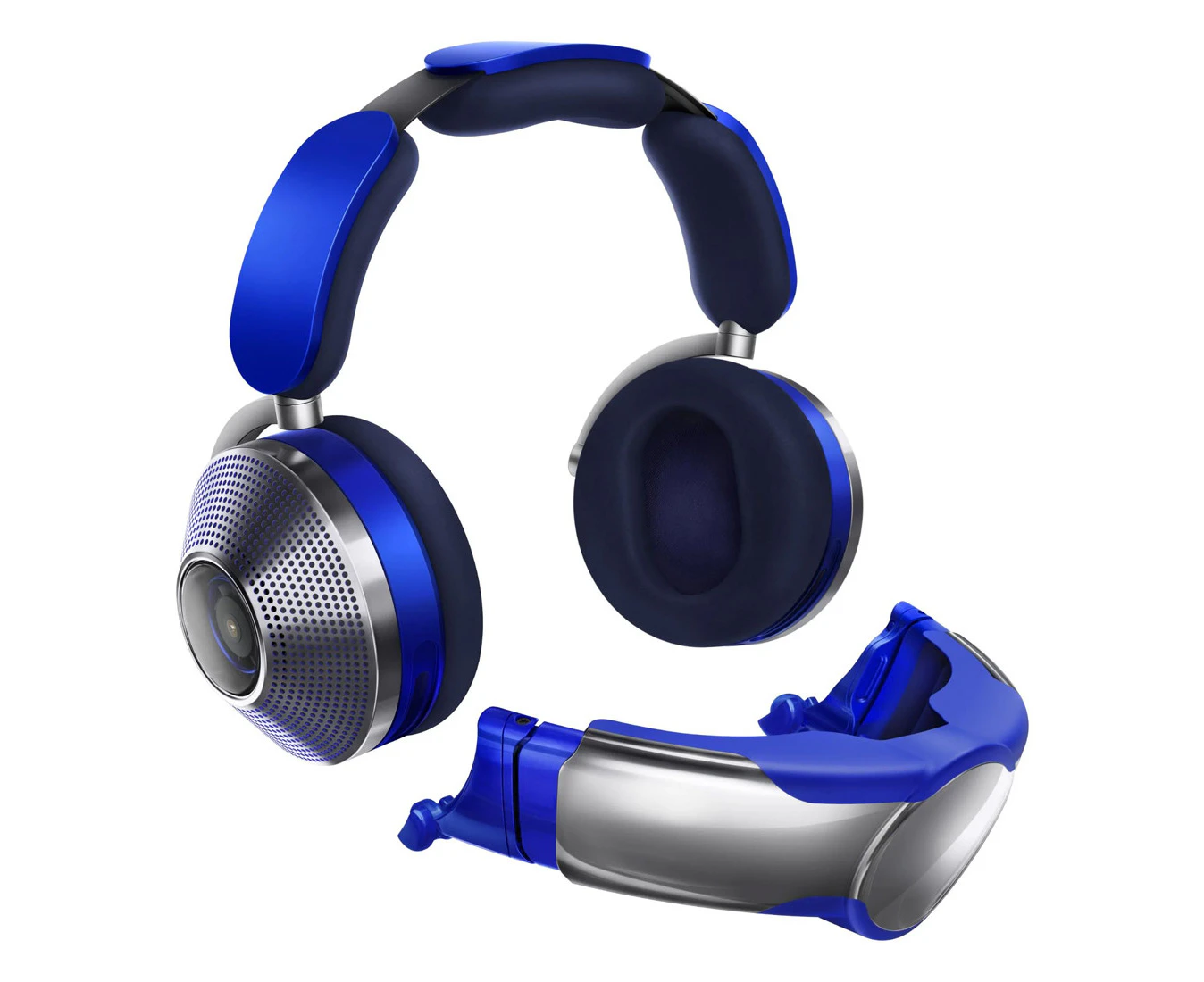 Dyson Zone Air Purifying ANC Wireless Over-Ear Headphones 434668-01 - Ultra Blue/Prussian Blue