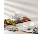 Alex Liddy Modern 12 Piece Coupe Dinner Set in White