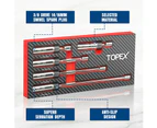 Topex 5-PIECE Swivel Spark Plug Socket Set 3/8″ Drive Extra Long