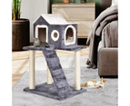 Costway Cat Tree Scratching Post Sisal Scratcher Kitty Condo Tower Play House Pet Furniture