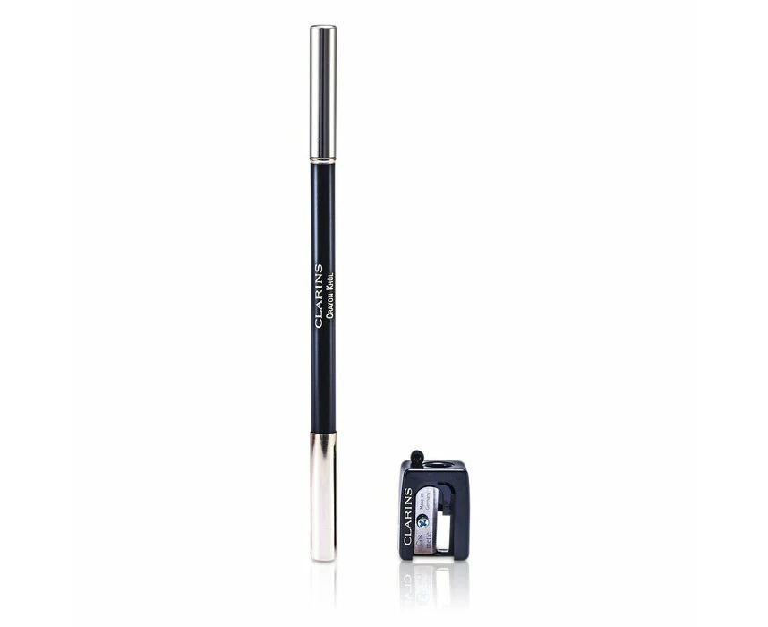 Clarins Long Lasting Eye Pencil With Brush # 01 Carbon Black (with Sharpener) 1.05g/0.037oz