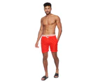 Crosshatch Mens Bandout Swim Shorts (Red) - BG1017