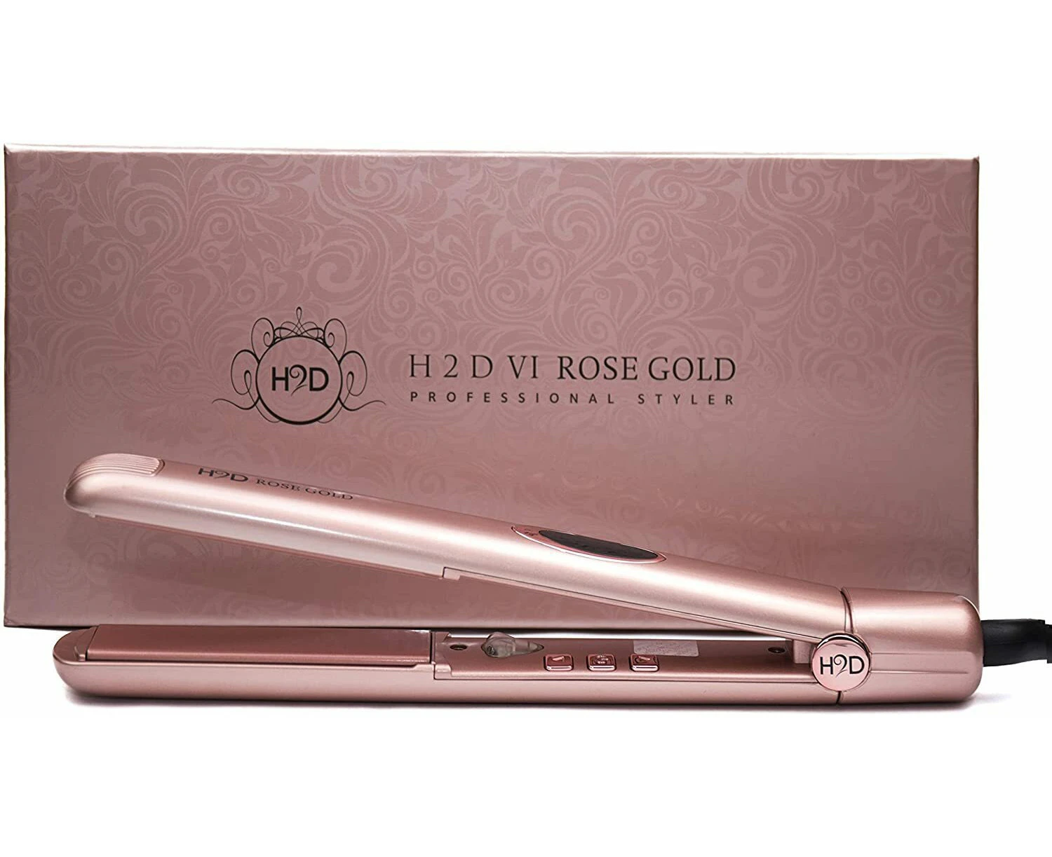 H2D Hair 2 Day Hair Straightener Styler Styling Iron Linear II Rose Gold 230 Degree