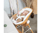 Childhome Newborn Baby Seat w/Belt 0-6m for Highchair Evolu 2 Natural/White