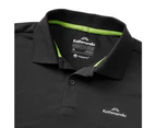 Kathmandu Vanua Men's Polo  Polo Shirt  T-Shirt - Black