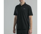 Kathmandu Vanua Men's Polo  Polo Shirt  T-Shirt - Black