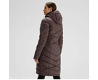 Kathmandu Winterburn Womens Down Puffer 600 Fill Longline Warm Winter Coat  Women's  Puffer Jacket - Brown Dark Quartz