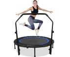 ADVWIN 48" Mini Trampoline Rebounder with Adjustable Foam Handle Fitness Trampolines with Hula Hoop