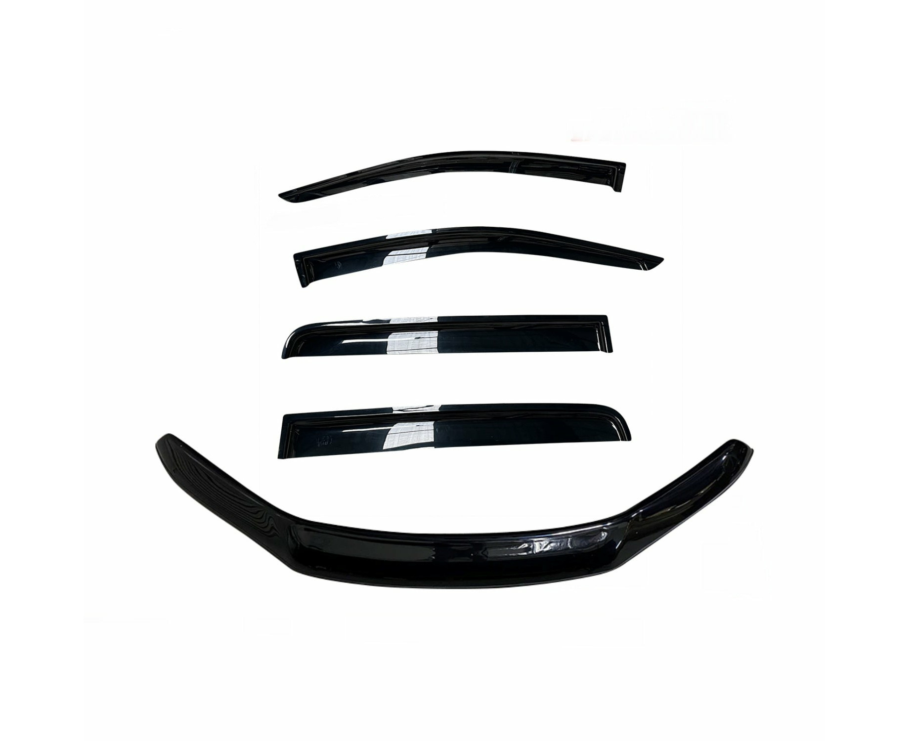 Bonnet Protector + Window Visor Weather Shields to suit Toyota Fortuner ...