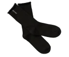 6 x Mens Bonds Explorer Original Crew Wool Blend Black Socks Elastane/Nylon - Black