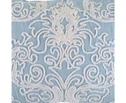 Maine & Crawford Haimi 50x35cm Embroidered Cotton Cushion Sofa Pillow Blue/White