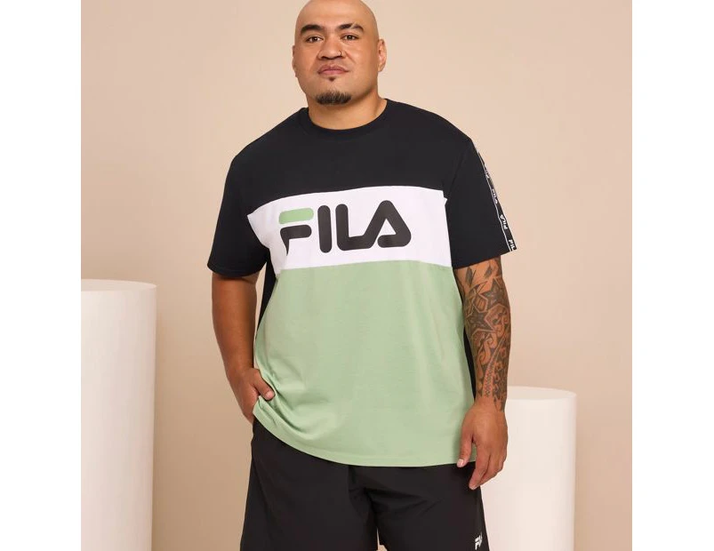 Fila Plus Spliced T-Shirt - Green
