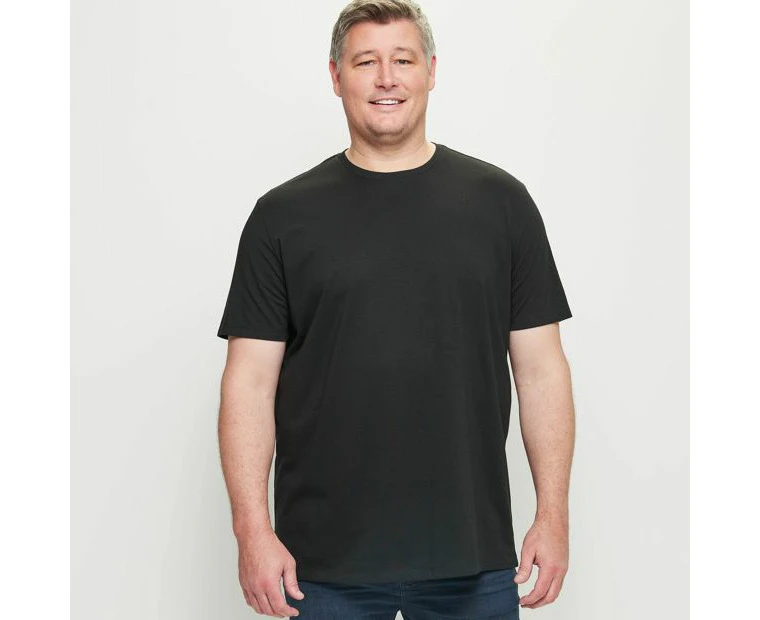 Target Plus Australian Cotton Crew T-Shirt - Black