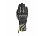 Oxford Montreal 4.0 Dry2Dry Mens Motorcycle Gloves Black Grey Fluro L