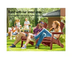 ALFORDSON Outdoor Chair Wooden Adirondack Patio Furniture Beach Garden Brown