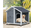 Alopet Dog Kennel Kennels House Outdoor Pet Wooden Large Cage Cabin Box Awning