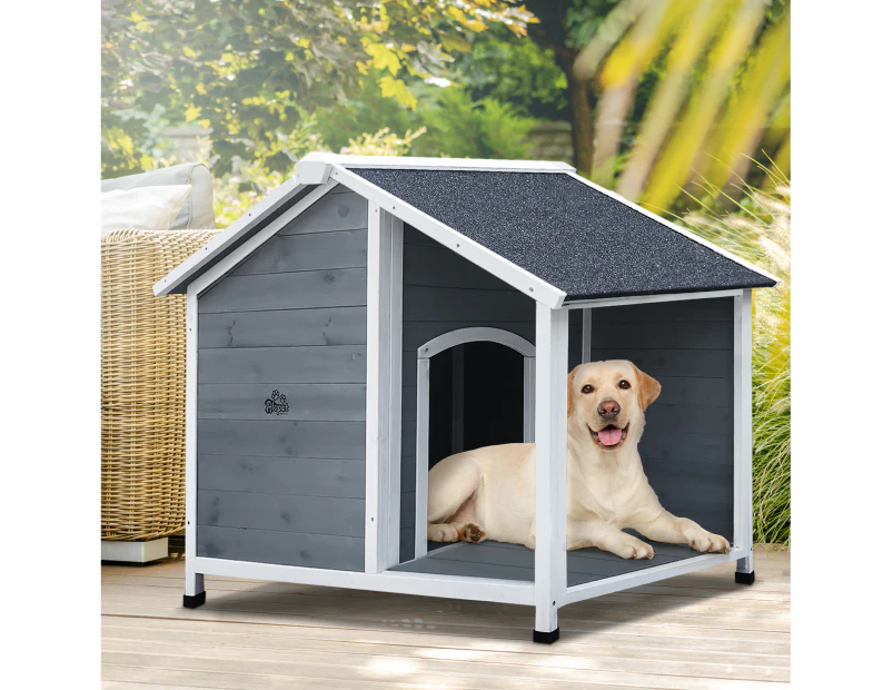 Alopet Dog Kennel Kennels House Outdoor Pet Wooden Large Cage Cabin Box Awning